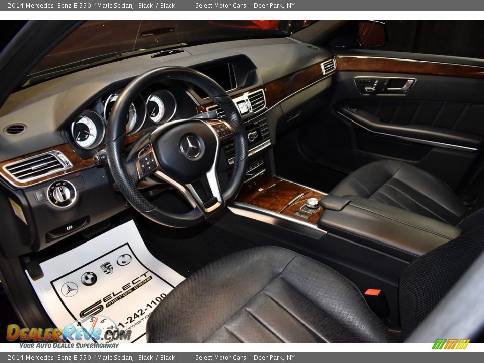 2014 Mercedes-Benz E 550 4Matic Sedan Black / Black Photo #9