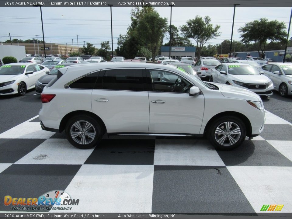 2020 Acura MDX FWD Platinum White Pearl / Parchment Photo #3