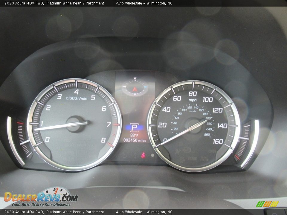 2020 Acura MDX FWD Platinum White Pearl / Parchment Photo #16