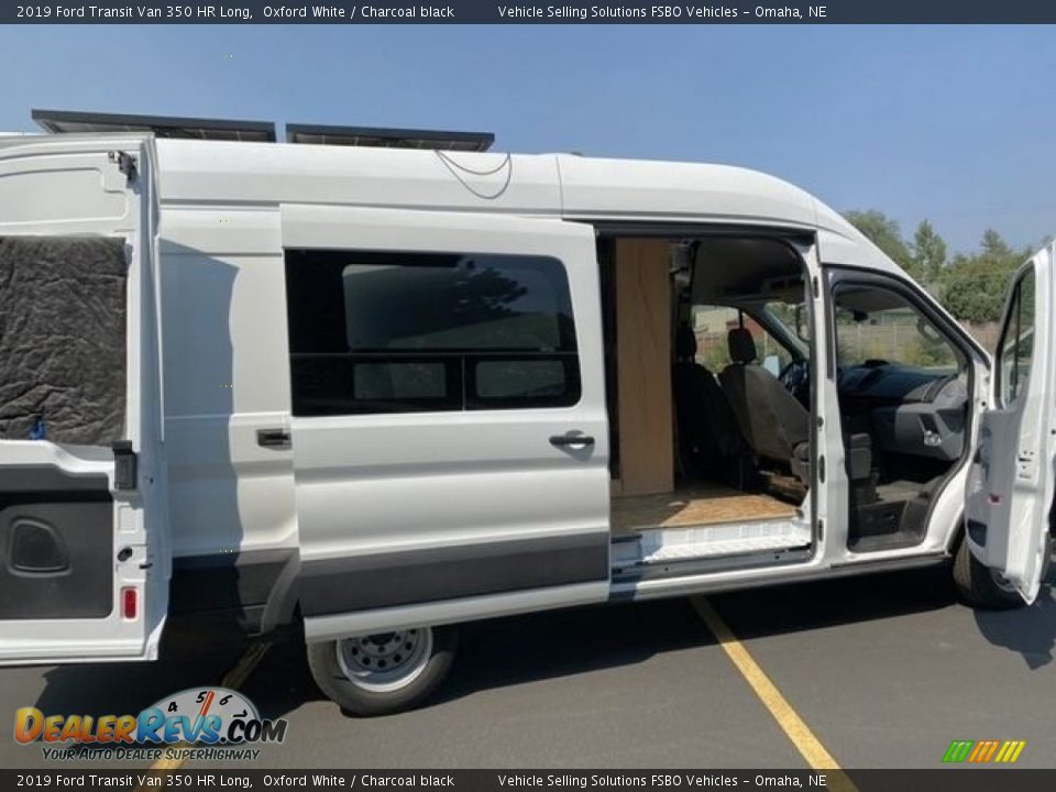 2019 Ford Transit Van 350 HR Long Oxford White / Charcoal black Photo #3