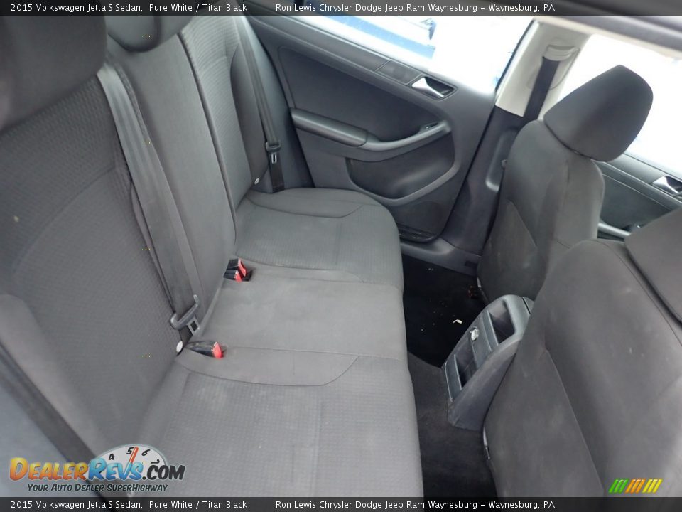 Rear Seat of 2015 Volkswagen Jetta S Sedan Photo #6