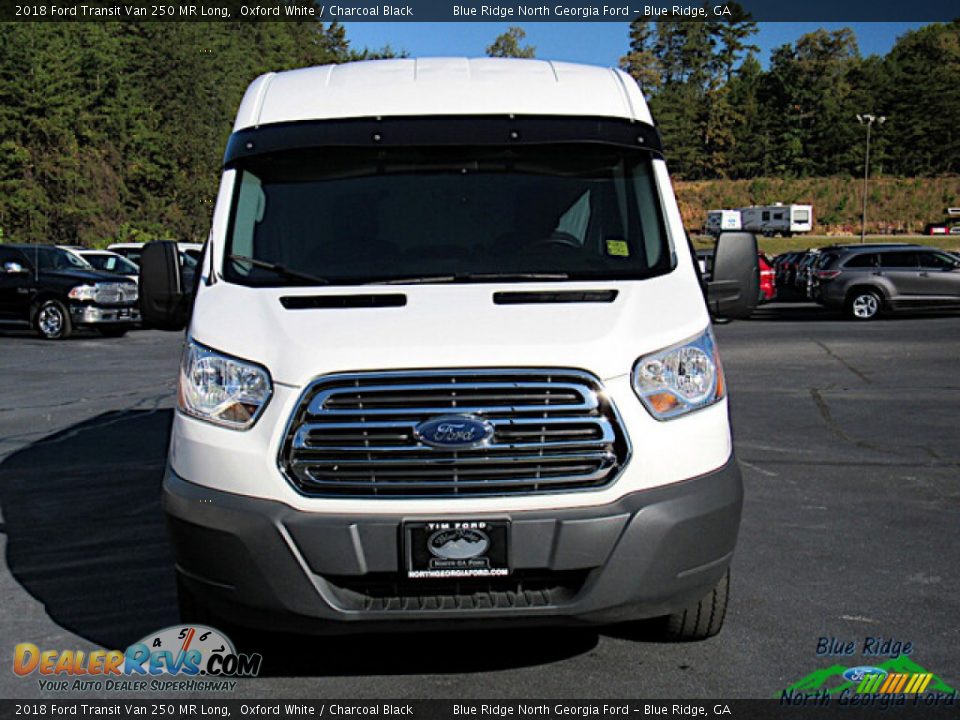 2018 Ford Transit Van 250 MR Long Oxford White / Charcoal Black Photo #8