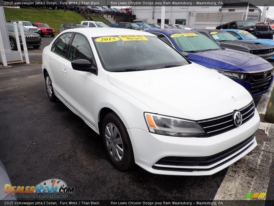 Pure White 2015 Volkswagen Jetta S Sedan Photo #9