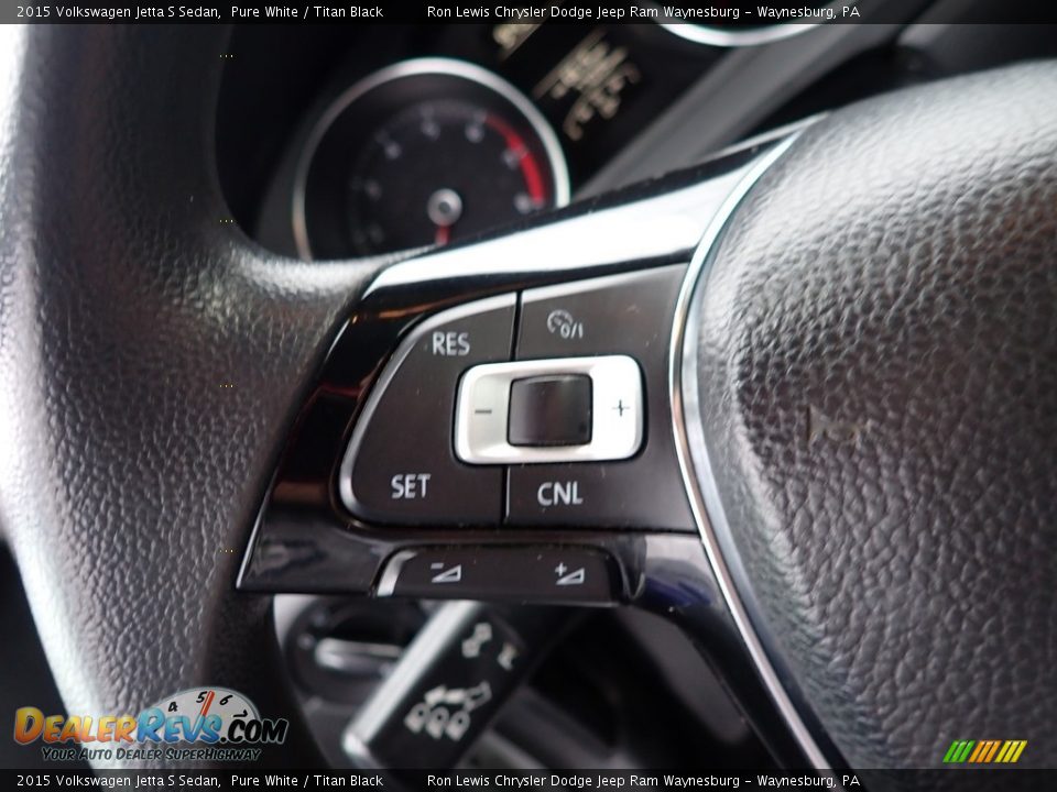 2015 Volkswagen Jetta S Sedan Steering Wheel Photo #16