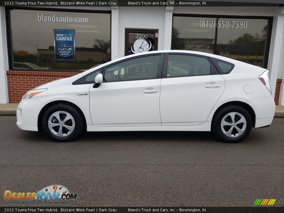 2013 Toyota Prius Two Hybrid Blizzard White Pearl / Dark Gray Photo #1