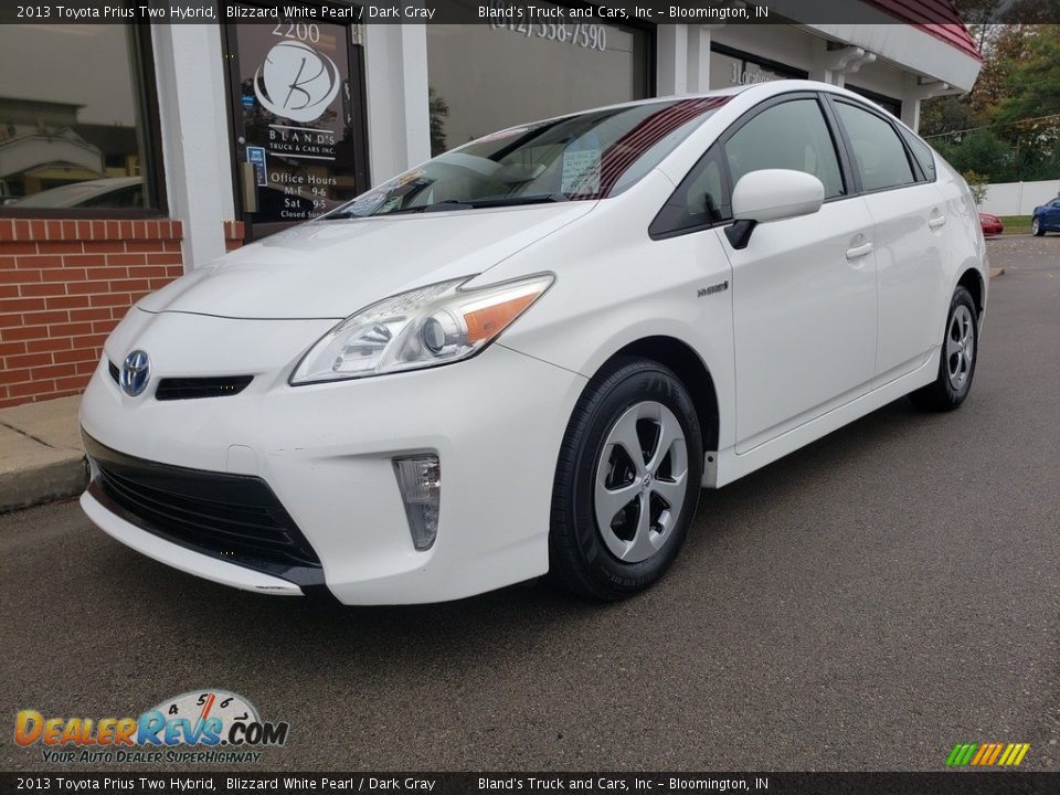 2013 Toyota Prius Two Hybrid Blizzard White Pearl / Dark Gray Photo #2