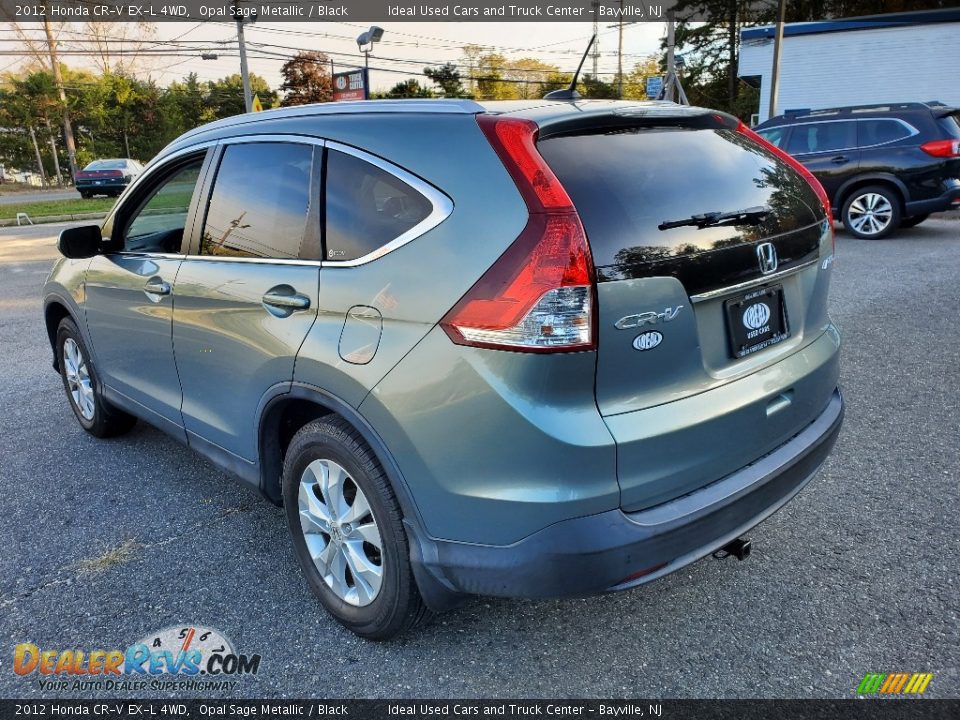 2012 Honda CR-V EX-L 4WD Opal Sage Metallic / Black Photo #6