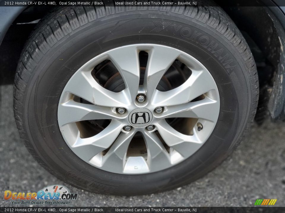 2012 Honda CR-V EX-L 4WD Opal Sage Metallic / Black Photo #28