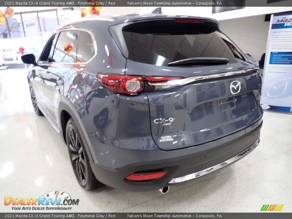 2021 Mazda CX-9 Grand Touring AWD Polymetal Gray / Red Photo #5