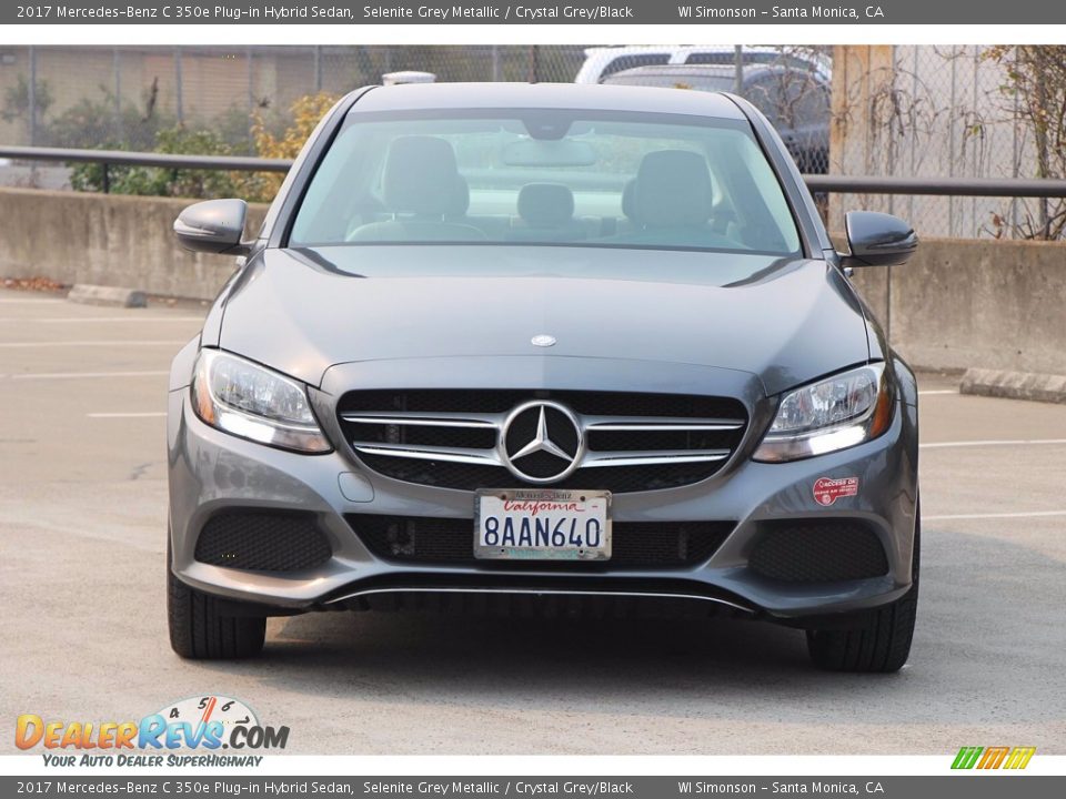 2017 Mercedes-Benz C 350e Plug-in Hybrid Sedan Selenite Grey Metallic / Crystal Grey/Black Photo #4