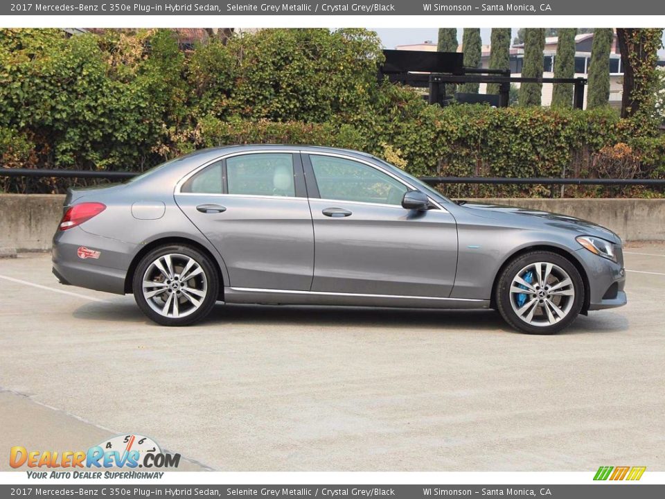 2017 Mercedes-Benz C 350e Plug-in Hybrid Sedan Selenite Grey Metallic / Crystal Grey/Black Photo #5