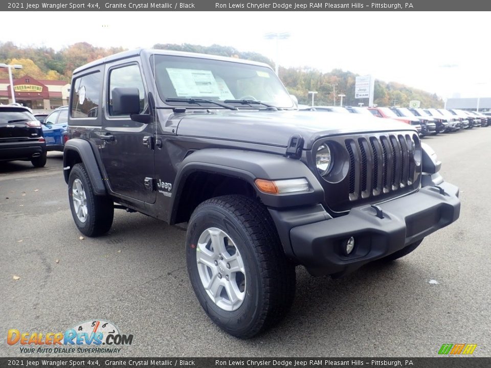 2021 Jeep Wrangler Sport 4x4 Granite Crystal Metallic / Black Photo #3