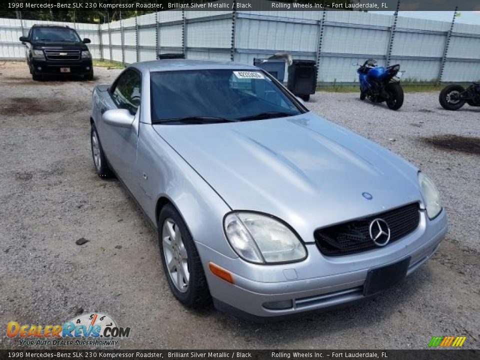 1998 Mercedes-Benz SLK 230 Kompressor Roadster Brilliant Silver Metallic / Black Photo #1