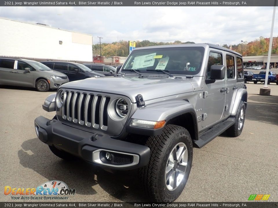 2021 Jeep Wrangler Unlimited Sahara 4x4 Billet Silver Metallic / Black Photo #1