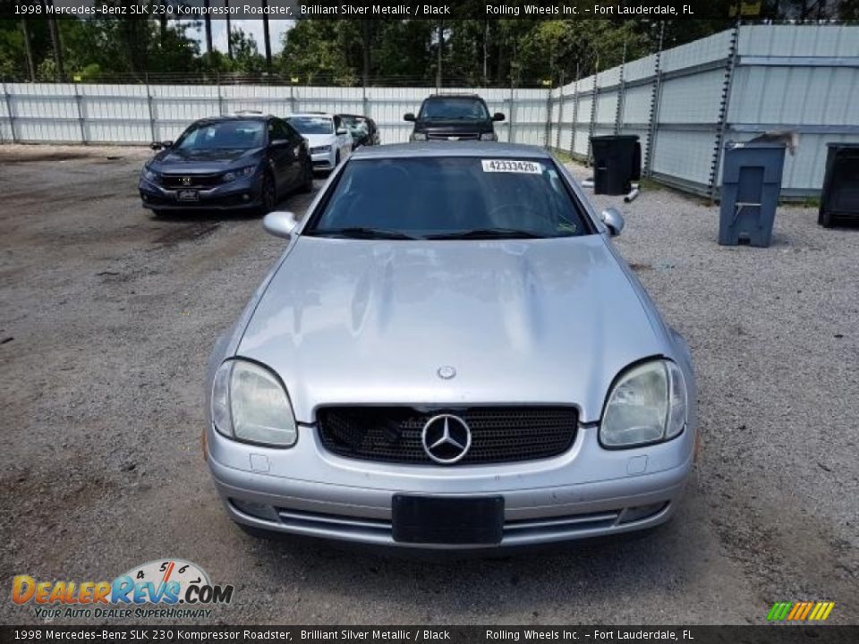 1998 Mercedes-Benz SLK 230 Kompressor Roadster Brilliant Silver Metallic / Black Photo #9