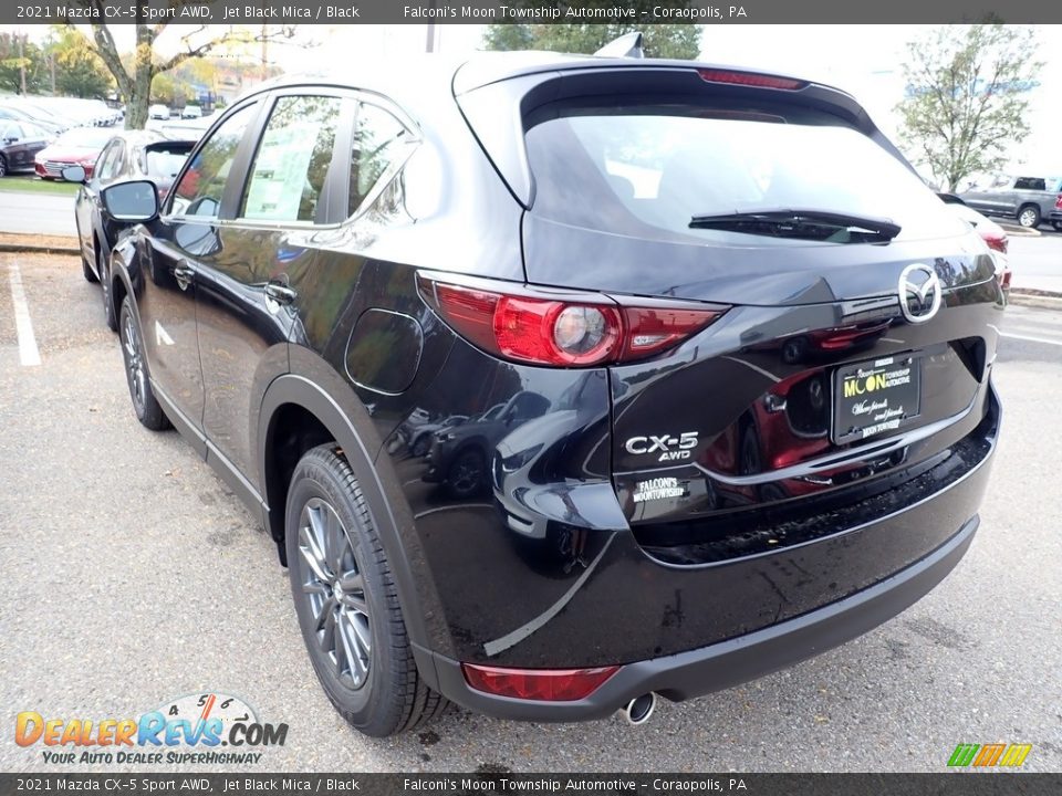 2021 Mazda CX-5 Sport AWD Jet Black Mica / Black Photo #6