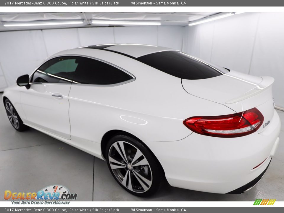 2017 Mercedes-Benz C 300 Coupe Polar White / Silk Beige/Black Photo #11