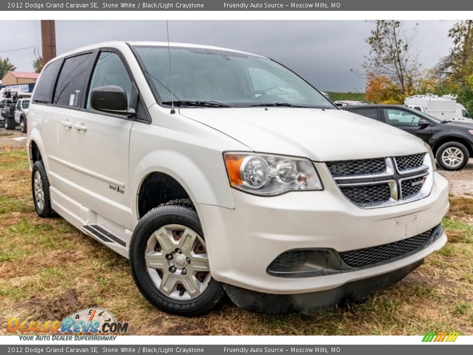 2012 Dodge Grand Caravan SE Stone White / Black/Light Graystone Photo #1