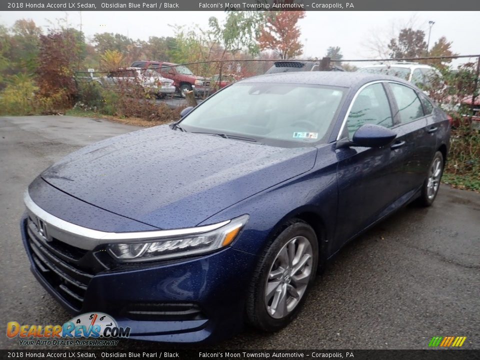 2018 Honda Accord LX Sedan Obsidian Blue Pearl / Black Photo #1