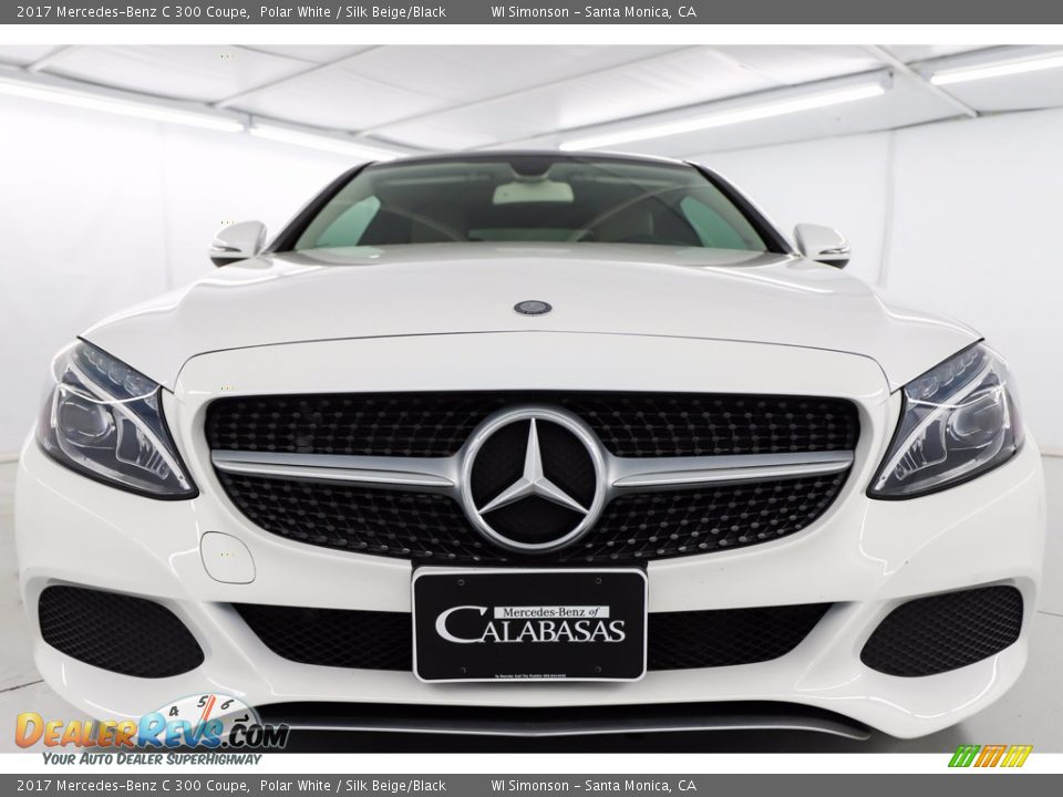 2017 Mercedes-Benz C 300 Coupe Polar White / Silk Beige/Black Photo #15