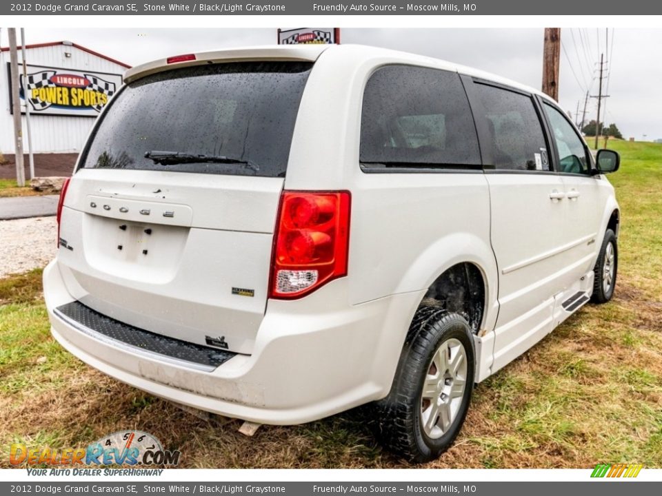 2012 Dodge Grand Caravan SE Stone White / Black/Light Graystone Photo #4