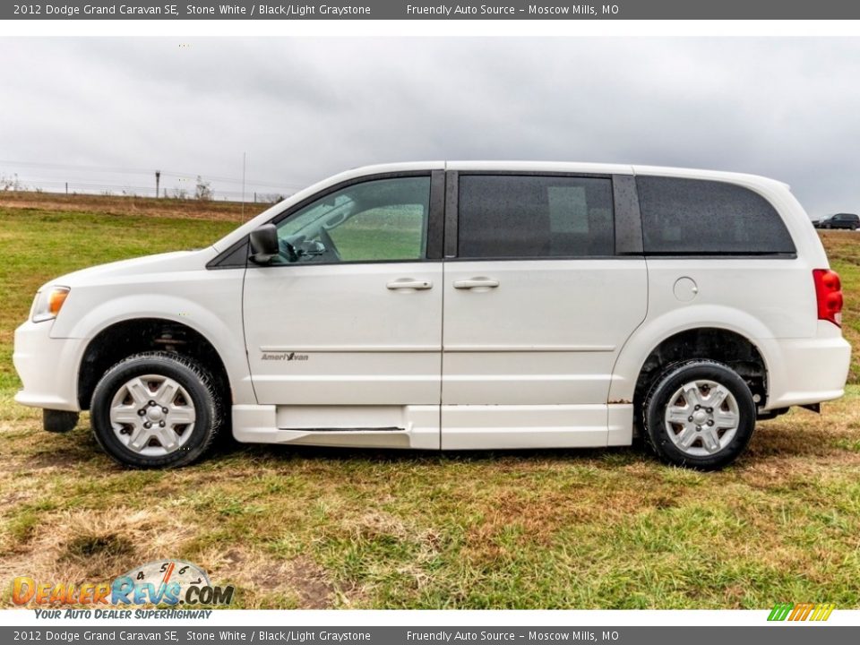 2012 Dodge Grand Caravan SE Stone White / Black/Light Graystone Photo #7