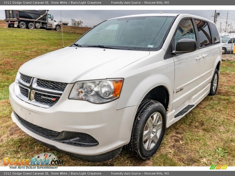 2012 Dodge Grand Caravan SE Stone White / Black/Light Graystone Photo #8