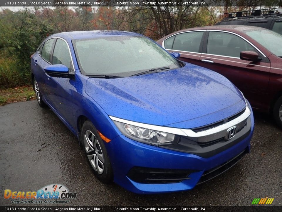 Front 3/4 View of 2018 Honda Civic LX Sedan Photo #5