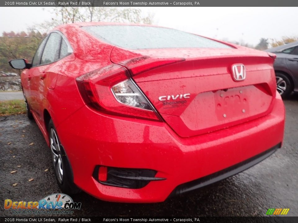 2018 Honda Civic LX Sedan Rallye Red / Black Photo #2