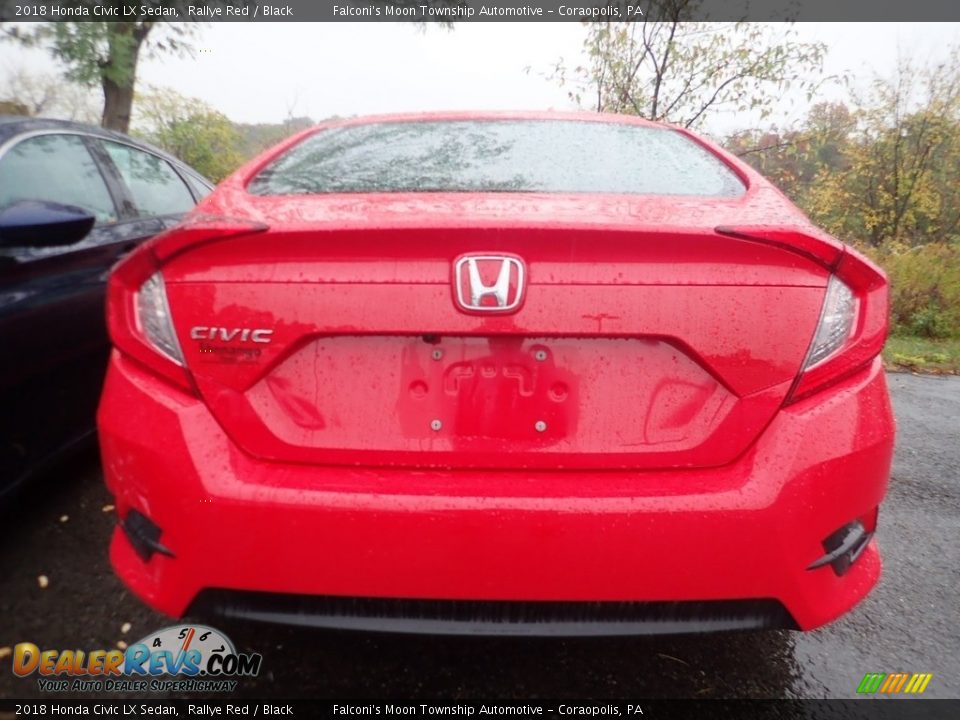 2018 Honda Civic LX Sedan Rallye Red / Black Photo #3