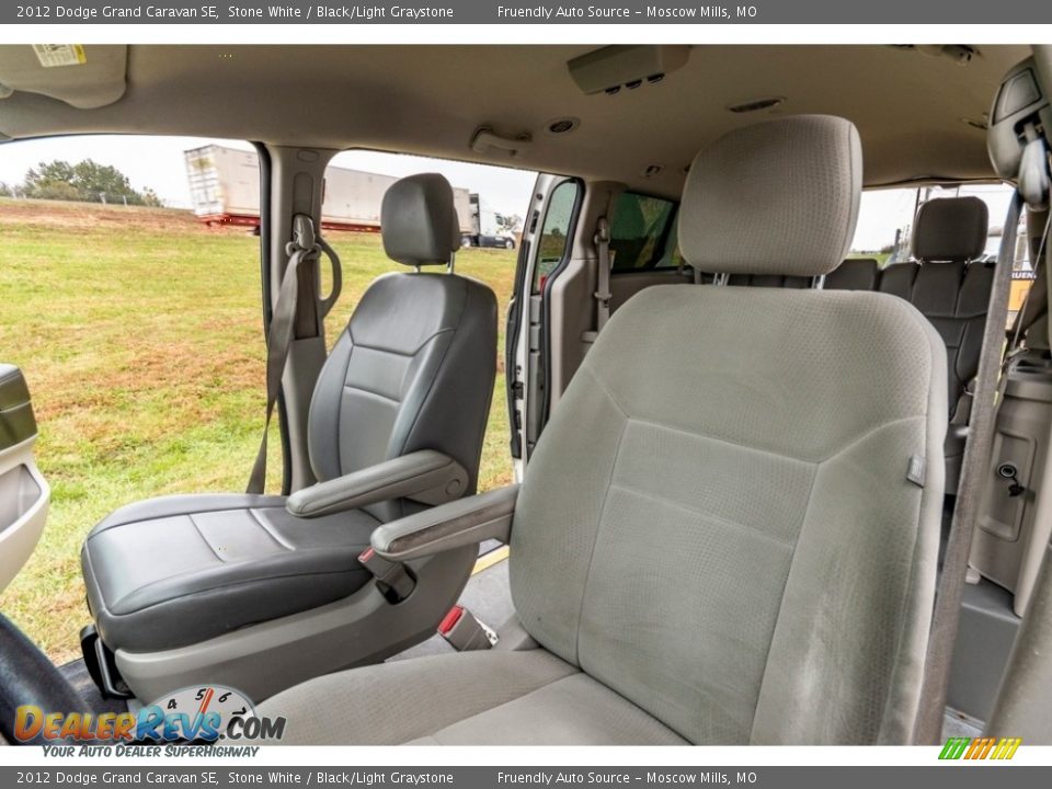 2012 Dodge Grand Caravan SE Stone White / Black/Light Graystone Photo #17