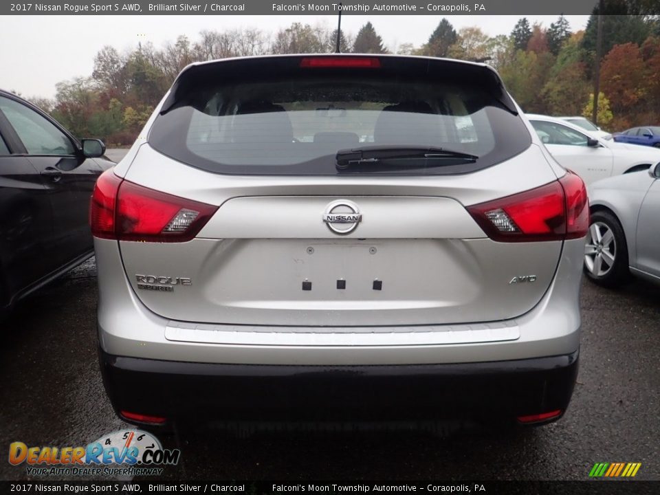 2017 Nissan Rogue Sport S AWD Brilliant Silver / Charcoal Photo #3