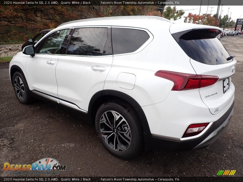 2020 Hyundai Santa Fe SEL 2.0 AWD Quartz White / Black Photo #6