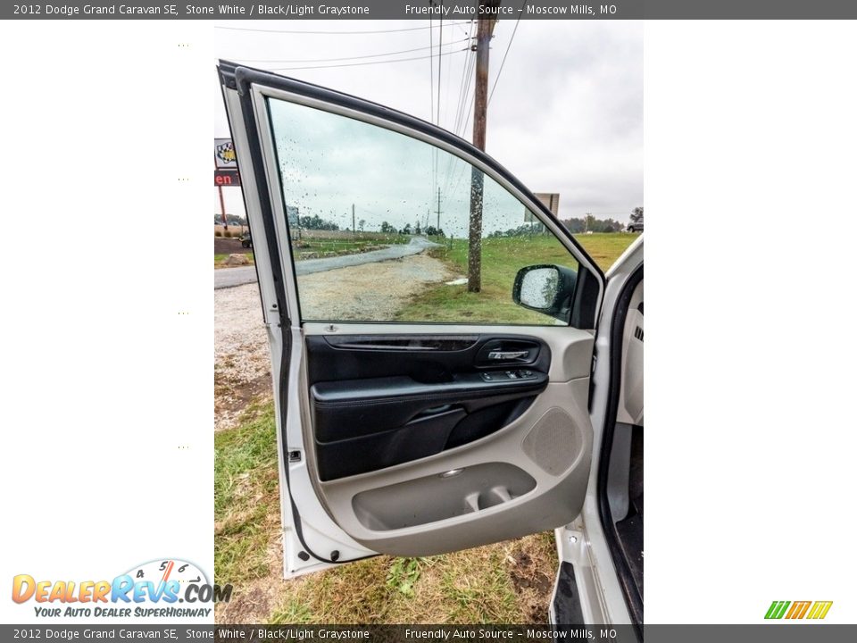 2012 Dodge Grand Caravan SE Stone White / Black/Light Graystone Photo #20