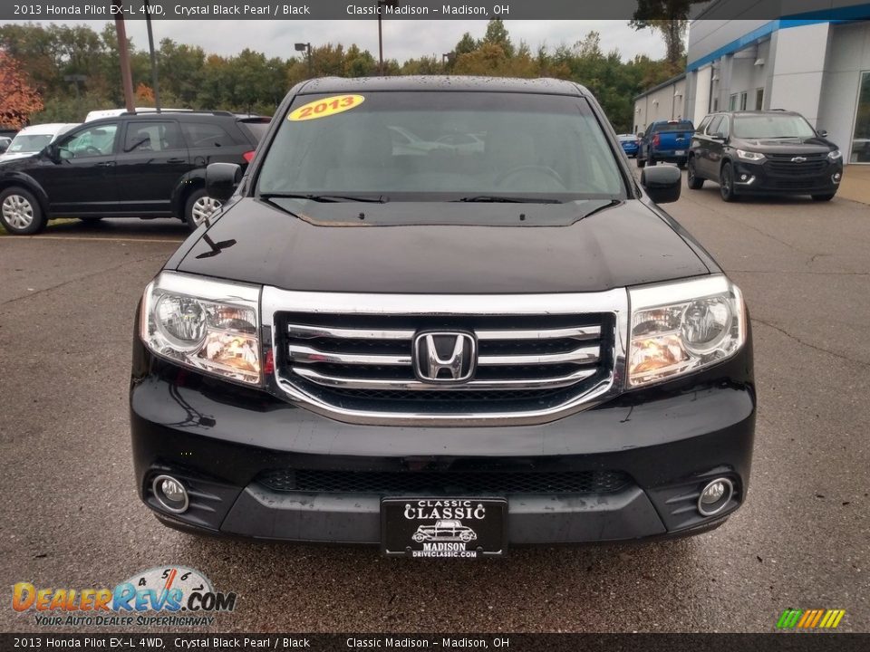 2013 Honda Pilot EX-L 4WD Crystal Black Pearl / Black Photo #4