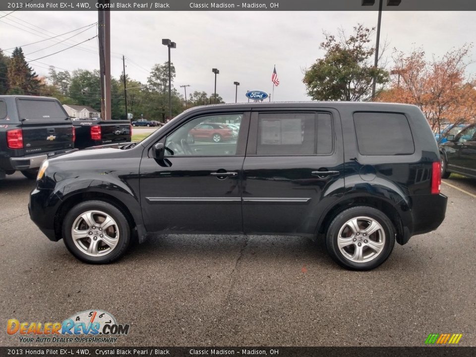 2013 Honda Pilot EX-L 4WD Crystal Black Pearl / Black Photo #5