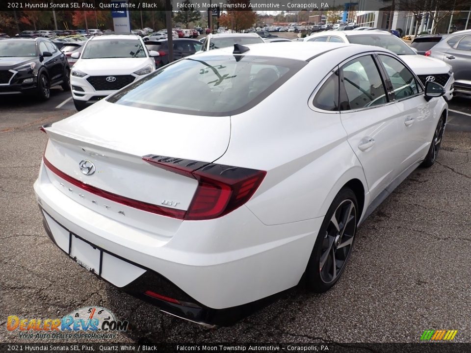 2021 Hyundai Sonata SEL Plus Quartz White / Black Photo #2