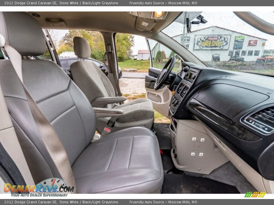 2012 Dodge Grand Caravan SE Stone White / Black/Light Graystone Photo #30