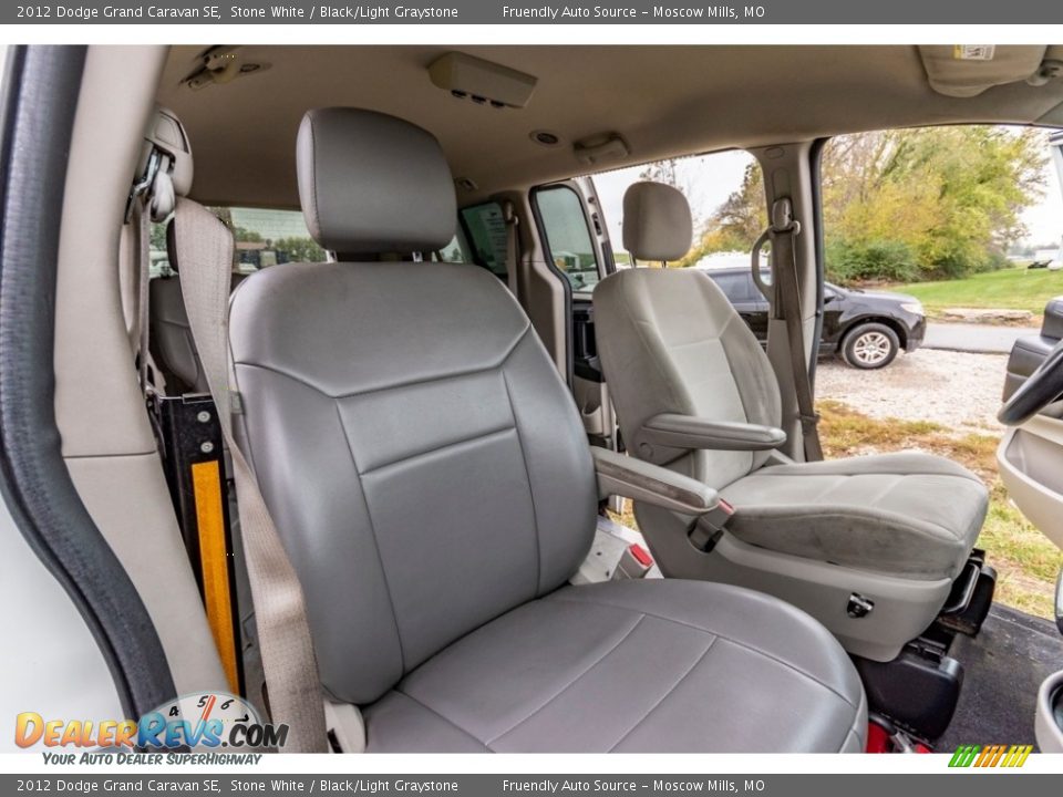 2012 Dodge Grand Caravan SE Stone White / Black/Light Graystone Photo #31