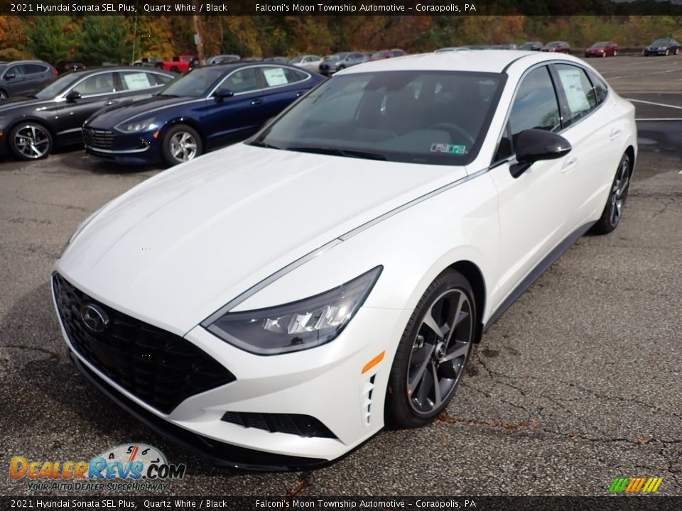 2021 Hyundai Sonata SEL Plus Quartz White / Black Photo #4