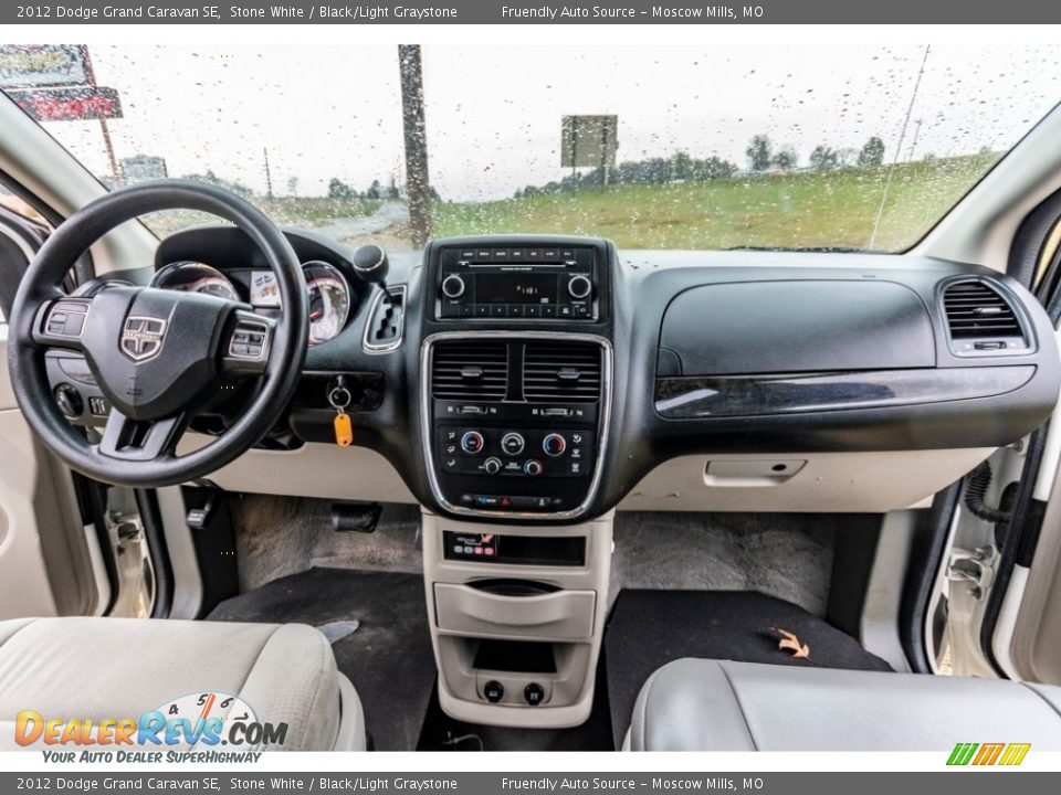 2012 Dodge Grand Caravan SE Stone White / Black/Light Graystone Photo #32