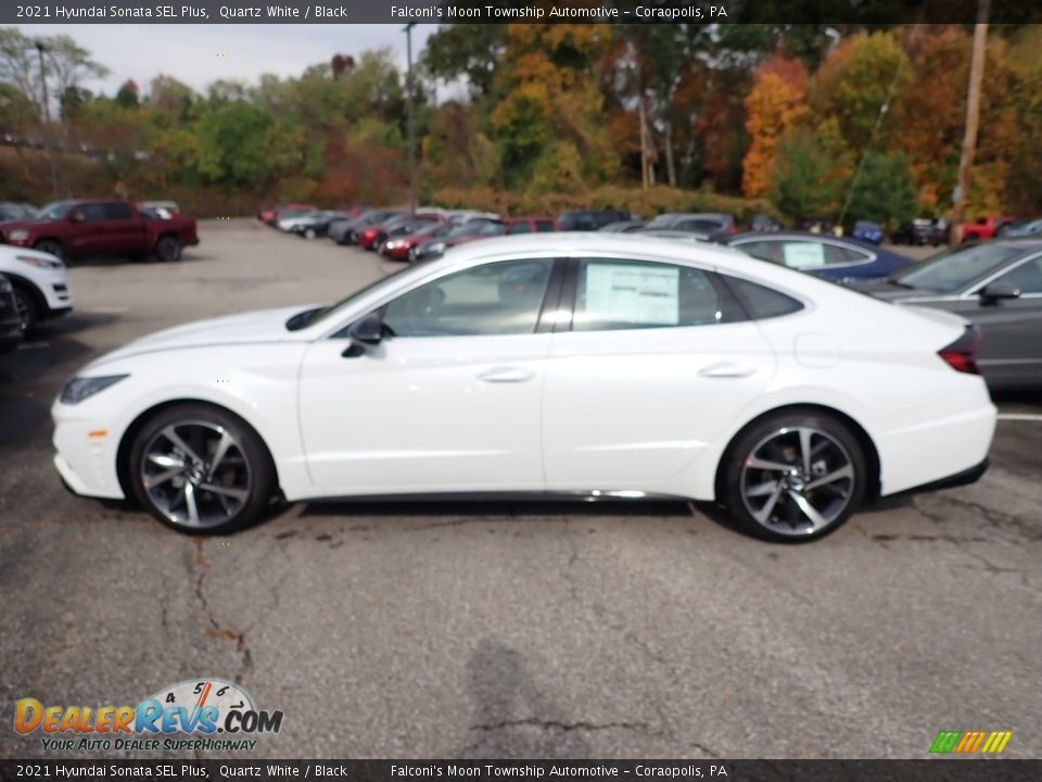 2021 Hyundai Sonata SEL Plus Quartz White / Black Photo #5