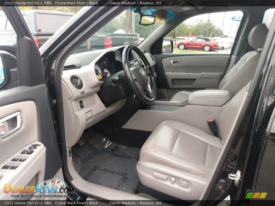 2013 Honda Pilot EX-L 4WD Crystal Black Pearl / Black Photo #11