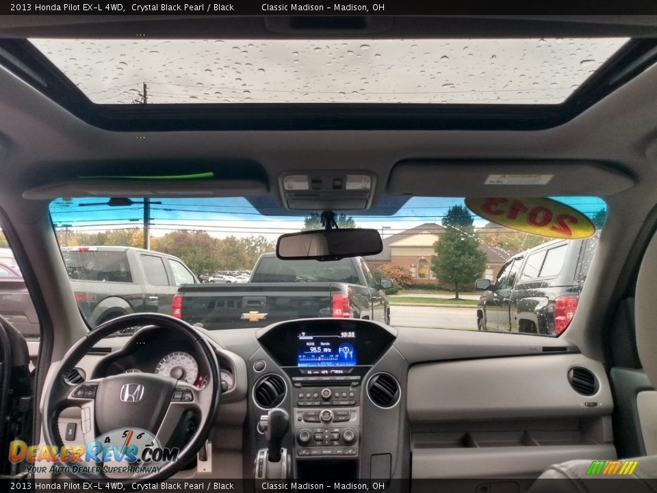 2013 Honda Pilot EX-L 4WD Crystal Black Pearl / Black Photo #12