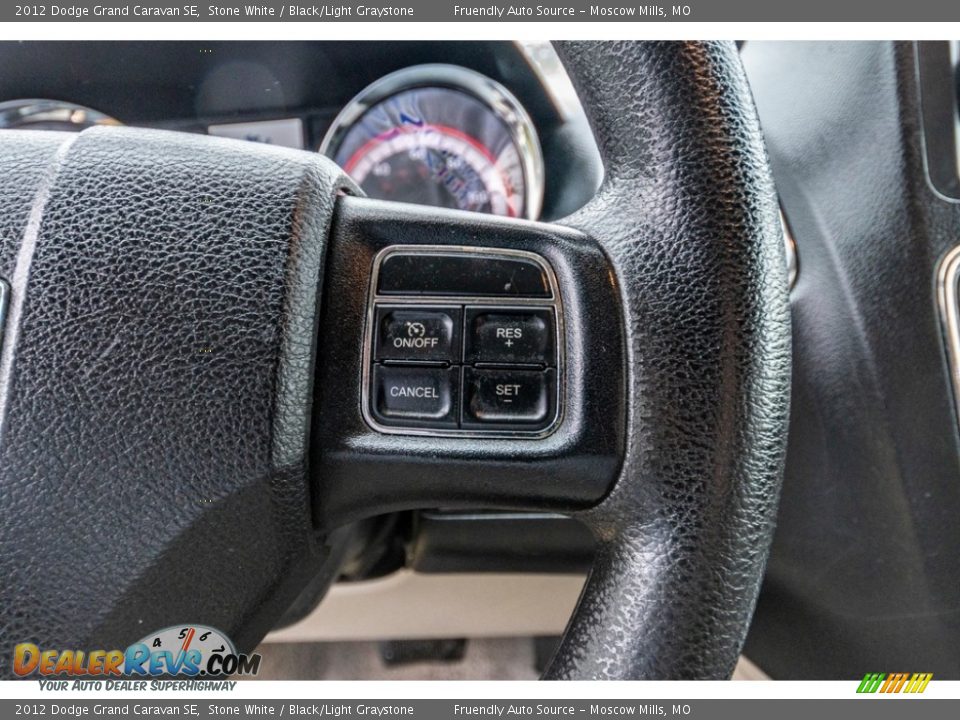 2012 Dodge Grand Caravan SE Stone White / Black/Light Graystone Photo #36