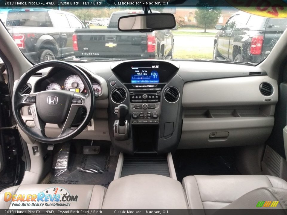 2013 Honda Pilot EX-L 4WD Crystal Black Pearl / Black Photo #13