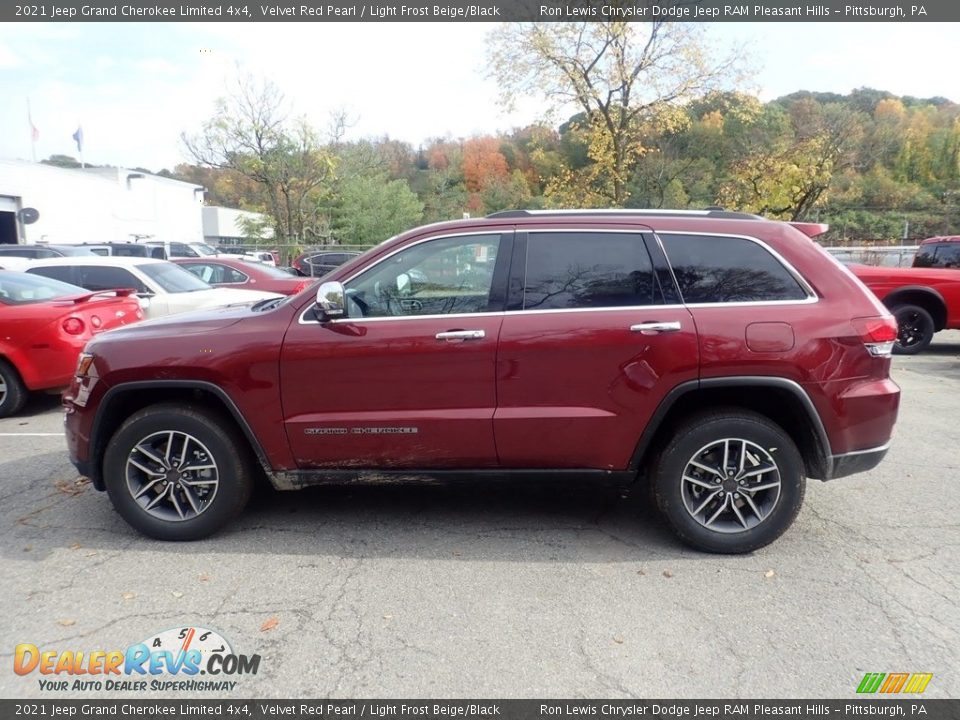 2021 Jeep Grand Cherokee Limited 4x4 Velvet Red Pearl / Light Frost Beige/Black Photo #7