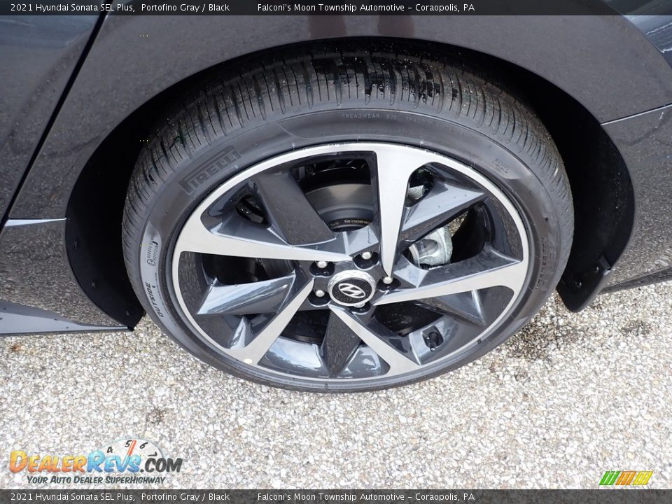 2021 Hyundai Sonata SEL Plus Portofino Gray / Black Photo #7
