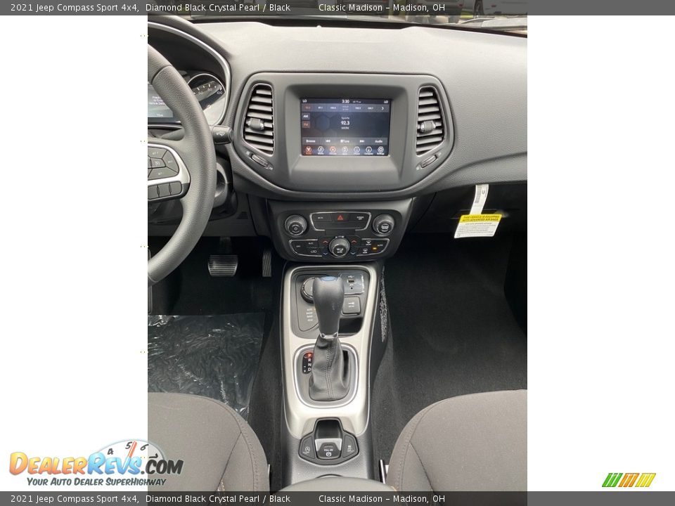 2021 Jeep Compass Sport 4x4 Diamond Black Crystal Pearl / Black Photo #6