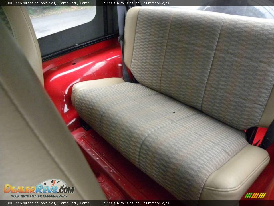 2000 Jeep Wrangler Sport 4x4 Flame Red / Camel Photo #6